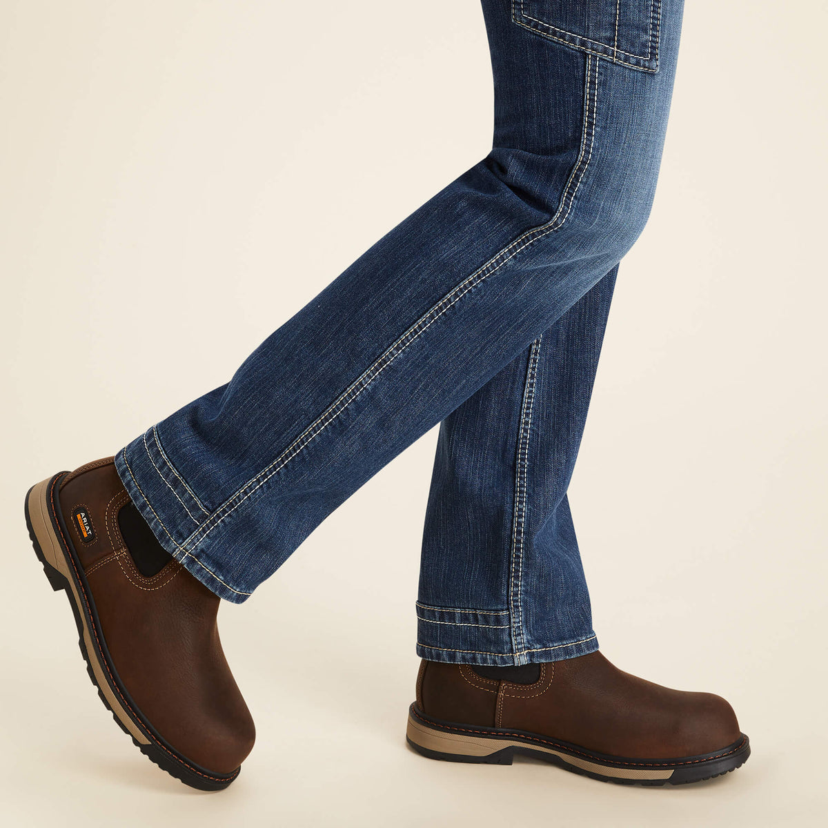 Ariat FR Perfect Rise DuraLight Stretch Cell Phone Pocket Straight Jean Discount