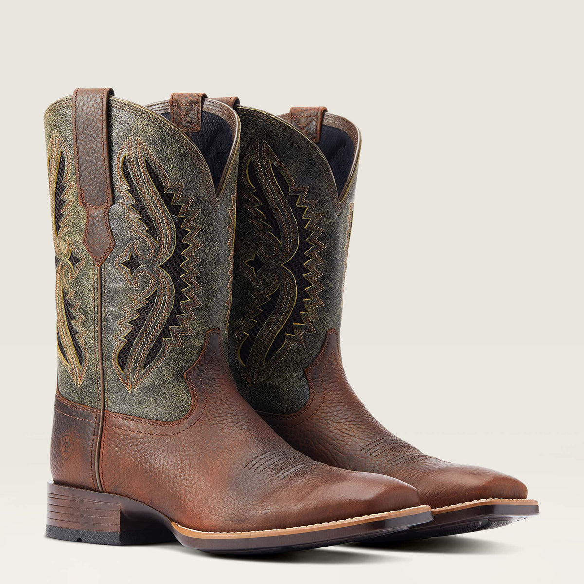 Ariat Rowder VentTEK 360 Wide Square Toe Cowboy Boot For Sale