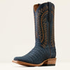 NAVY SUEDED CAIMAN BELLY/PREMIUM DENIM