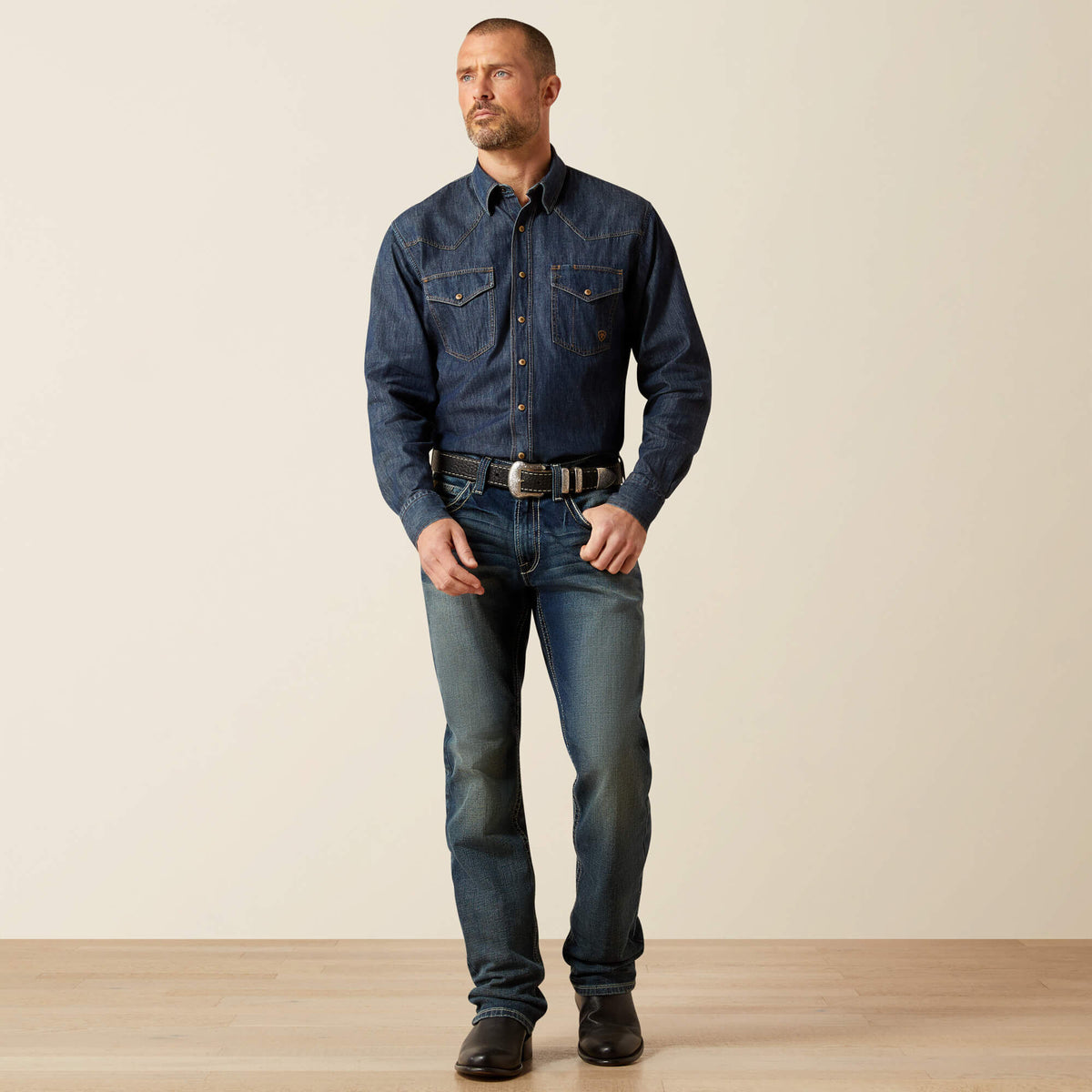 Ariat M5 Slim Stretch Adkins Stackable Straight Leg Jean On Sale