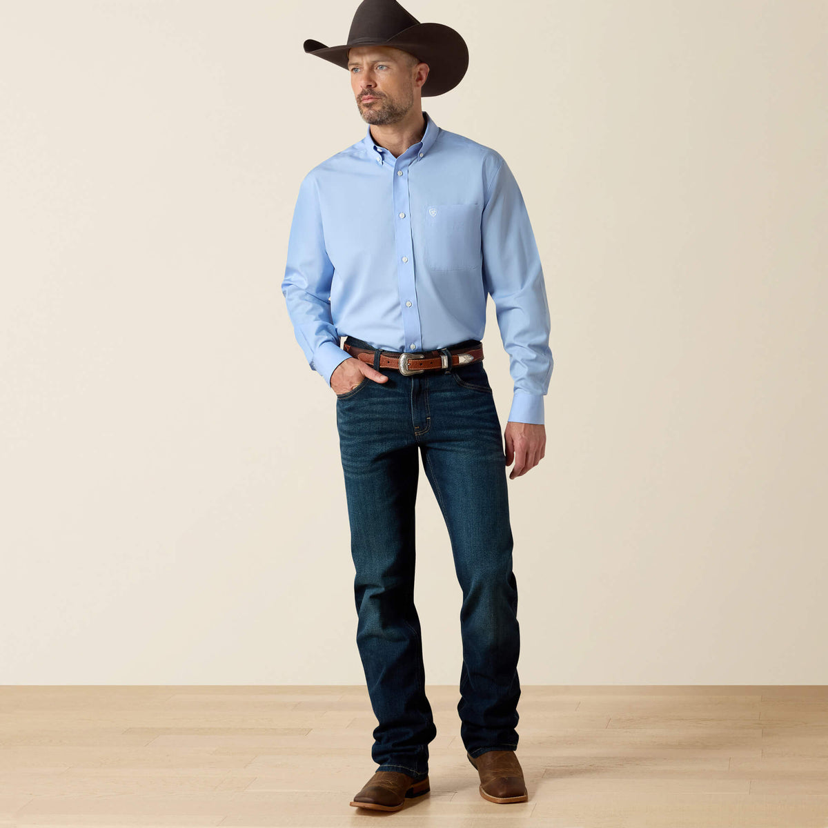 Ariat Wrinkle Free Solid Classic Fit Shirt Discount