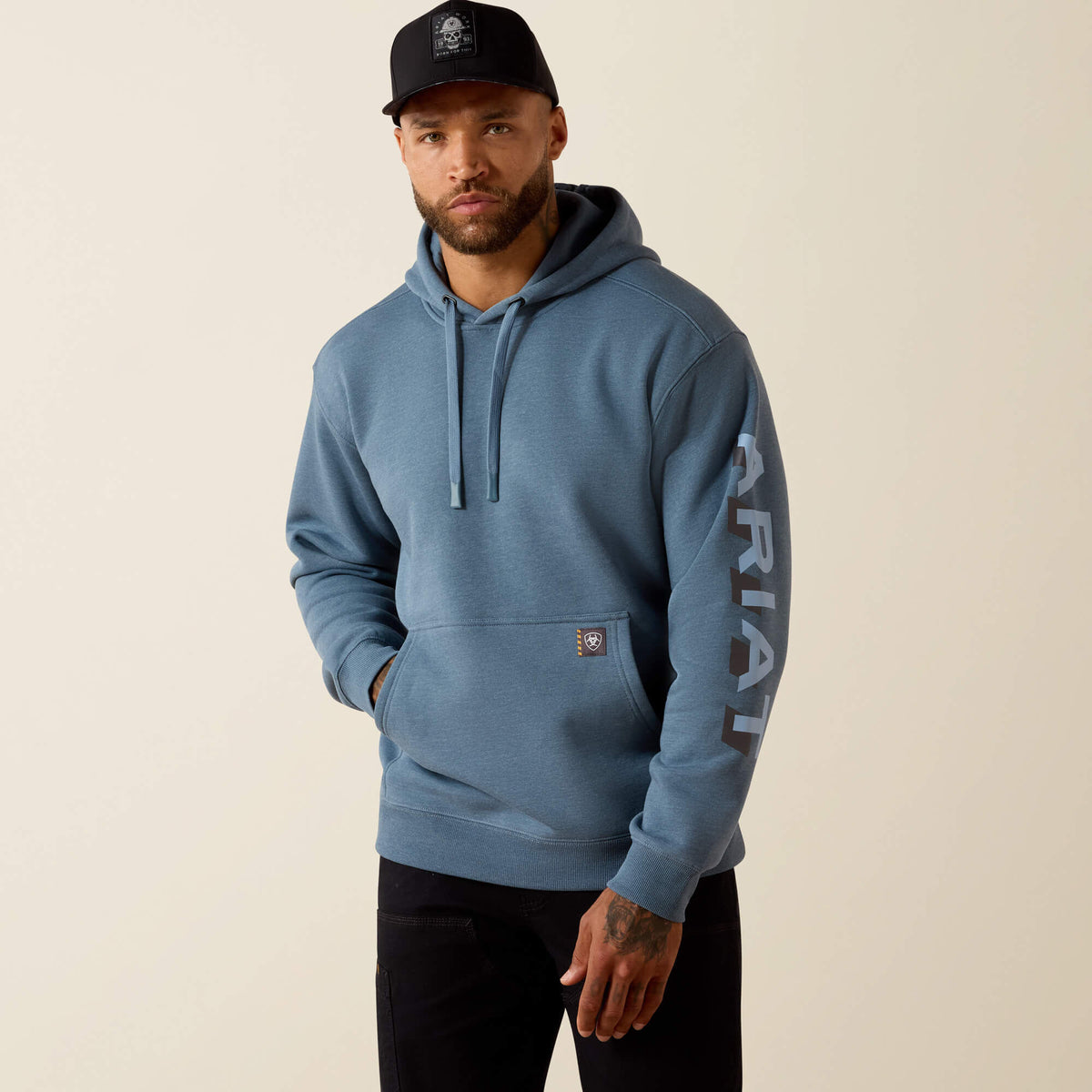 Ariat Rebar Lightweight Logo Hoodie Outlet