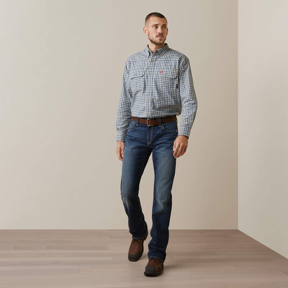 Ariat FR Plaid Featherlight Work Shirt Discount