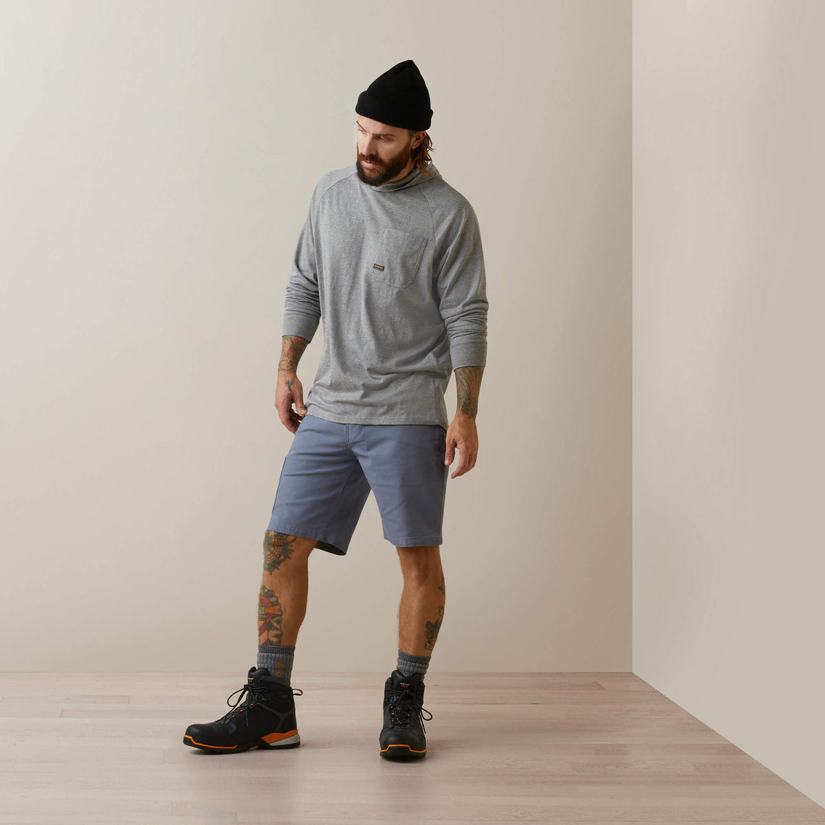 Ariat Rebar Cotton Strong Hooded T-Shirt On Sale