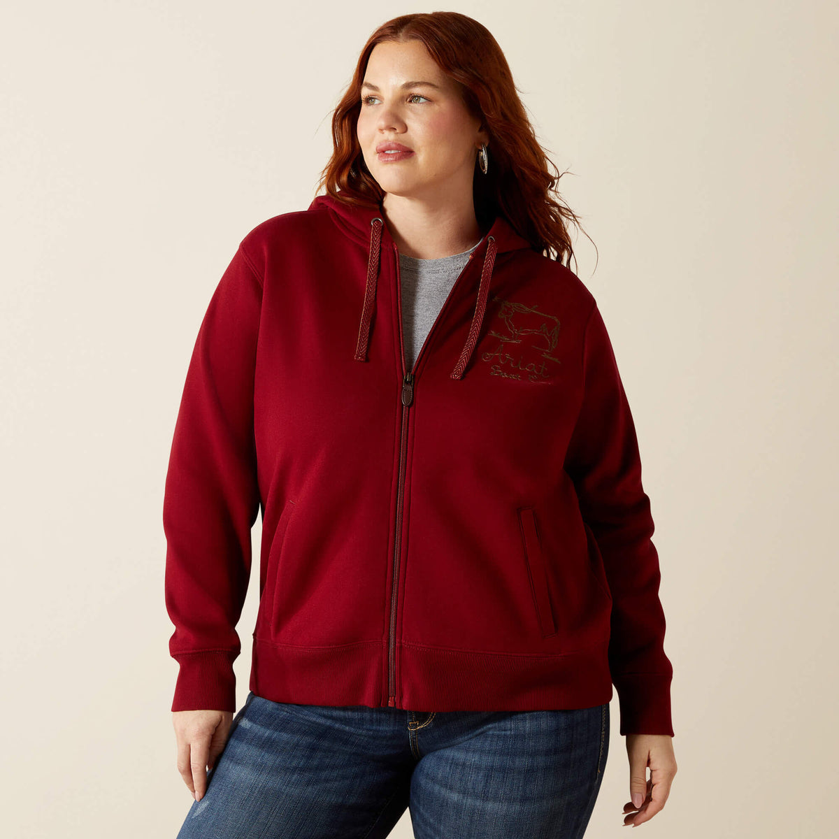 Ariat Stitched Full Zip Hoodie Discount
