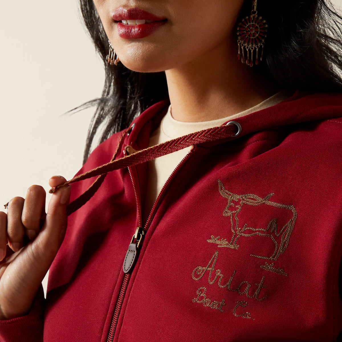 Ariat Stitched Full Zip Hoodie Discount