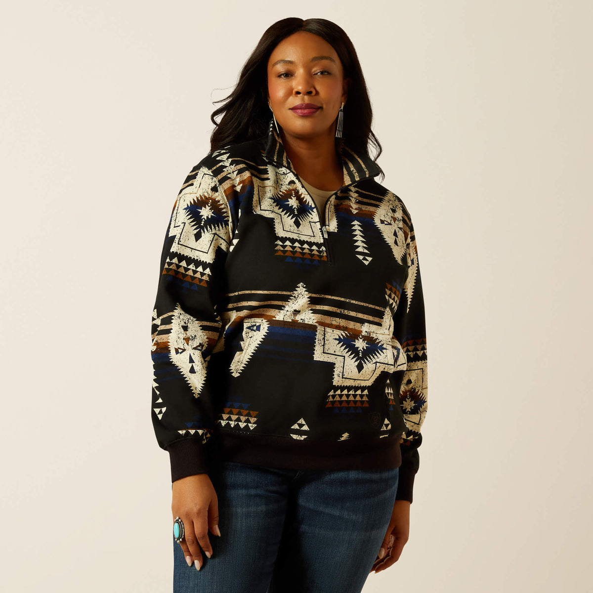 Ariat Sienna 1/2 Zip Sweatshirt Discount