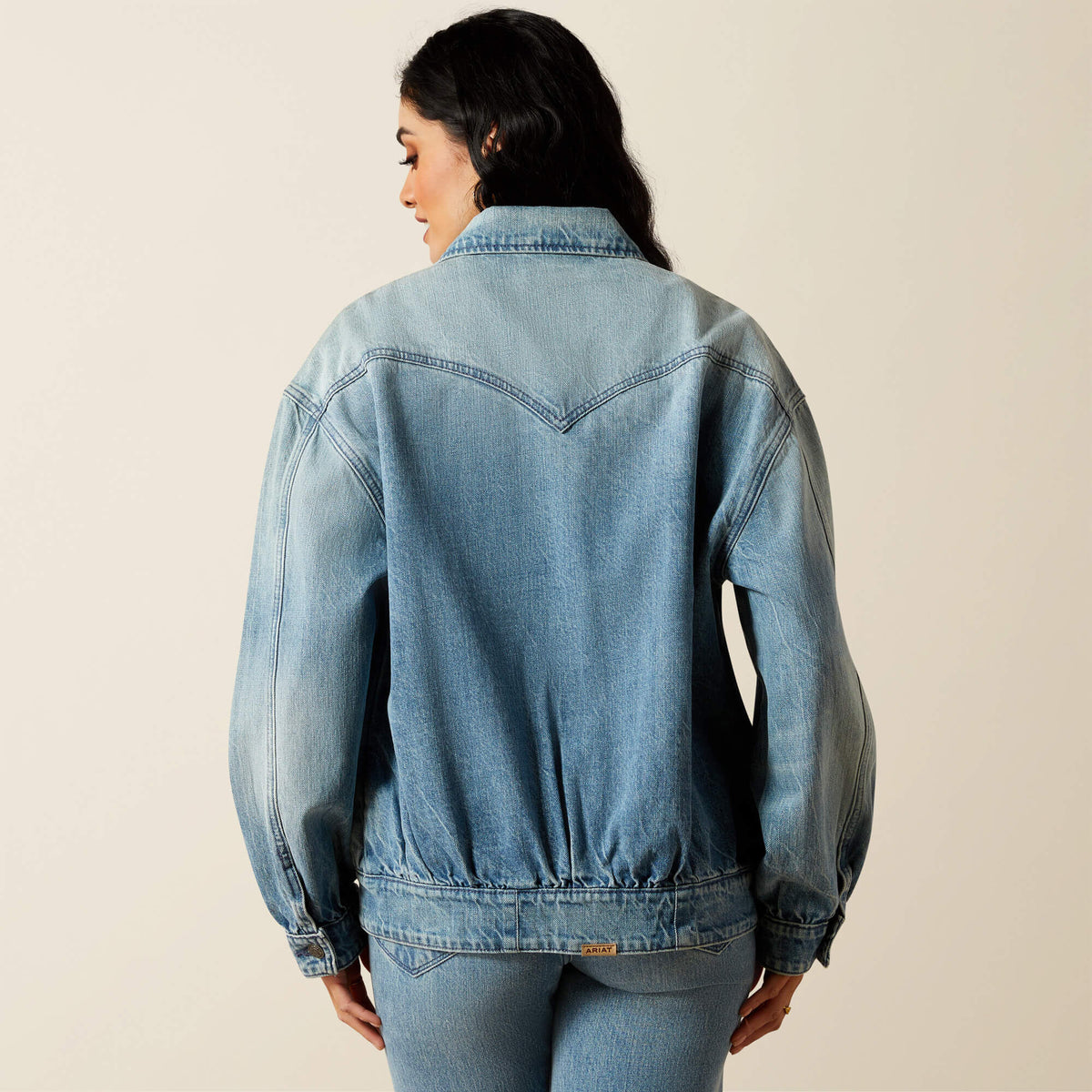 Ariat Cheyenne Denim Bomber Jacket Outlet