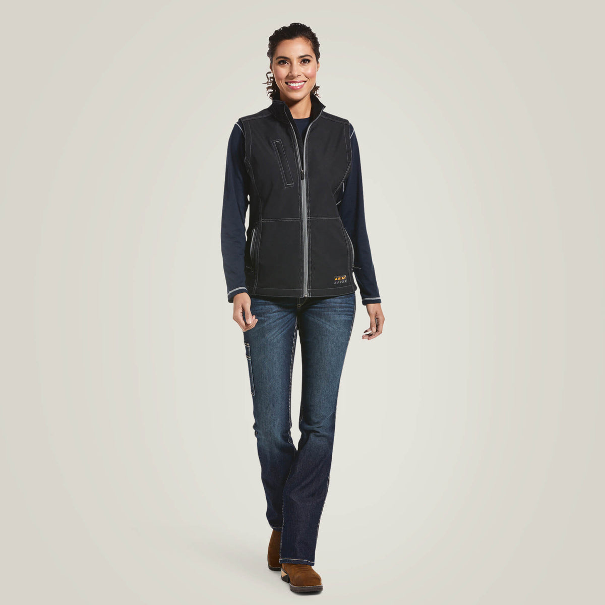 Ariat Rebar Stretch Canvas Softshell Vest Discount