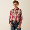 BRICK RED PLAID